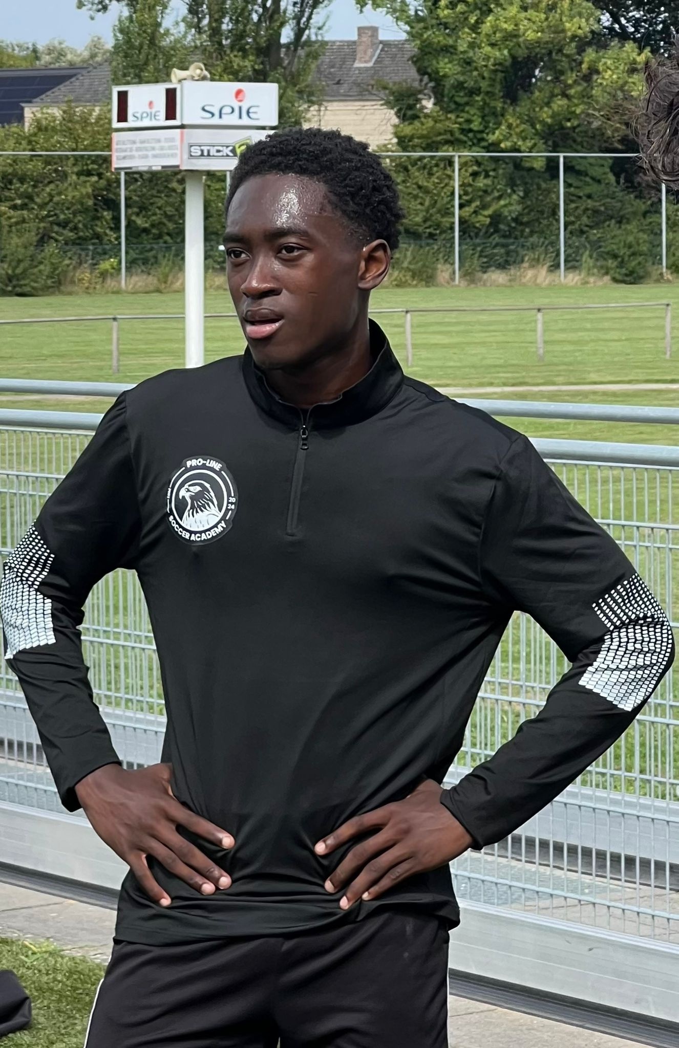 Player wearing the Proline long-sleeve uniform shirt